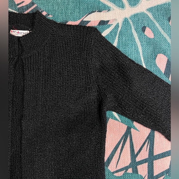 Vintage Nan Dorsey Knit Open Front Kimono Style Cardigan Sweater - Picture 3 of 10